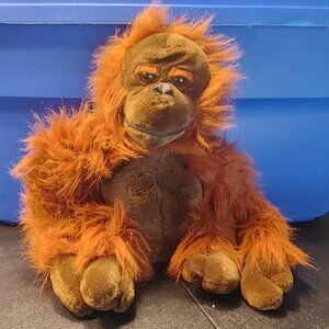 VINTAGE CHOSUN ORANGUTAN MONKEY BROWN PLUSH STUFFED ANIMAL